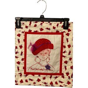 Red Hat Ladies Society Wall Hanging Hats Lady Handmade 2004 New York Lady Bugs